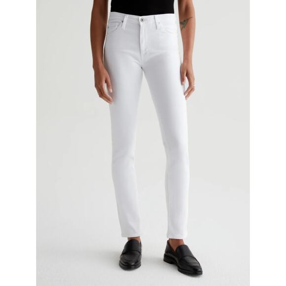 Adriano Goldschmied The Prima Mid Rise White Cigarette Leg Jeans Size 29 - Picture 11 of 11